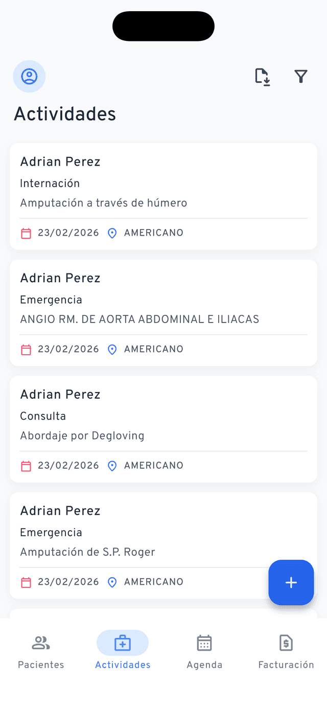 Actividades Clínicas